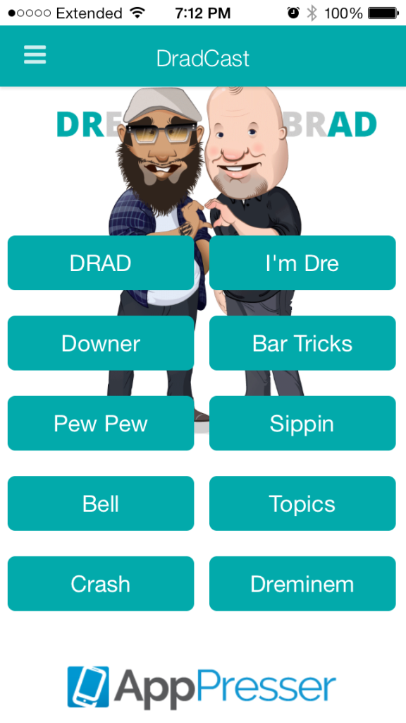 DradCast App - Soundboard