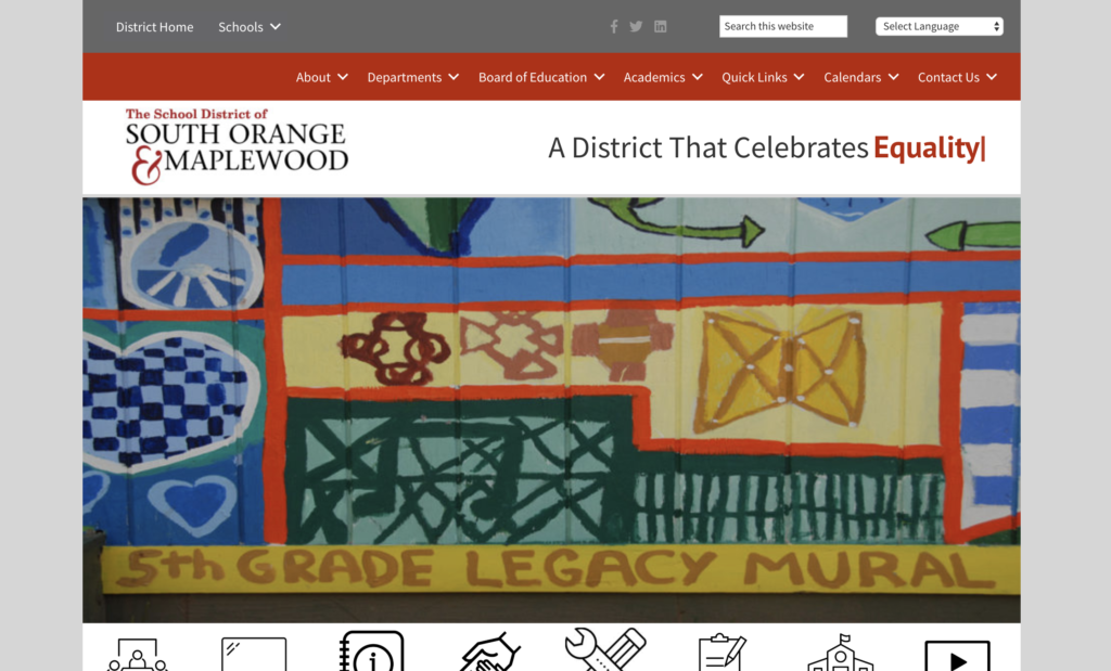 South Orange-Maplewood School District Website