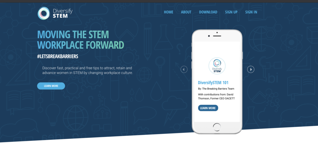 DiversifySTEM-Website-Homepage