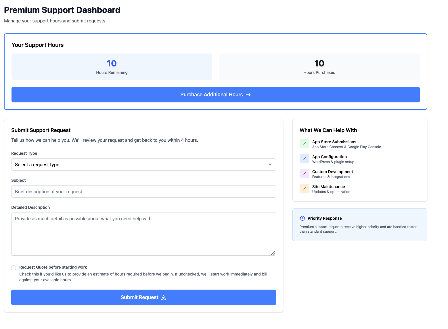 apppresser-premium-support-dashboard