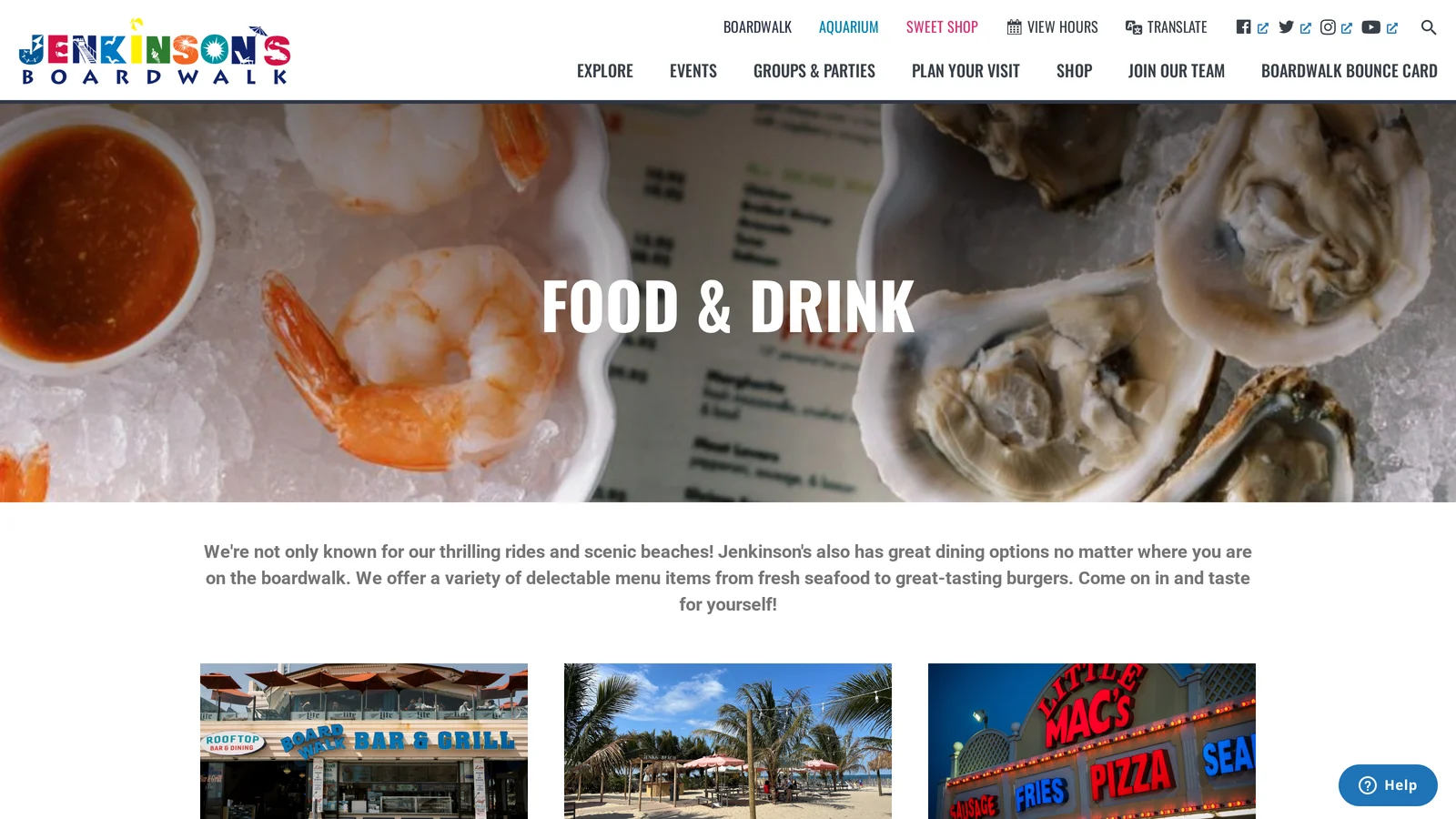Food and Drink listings