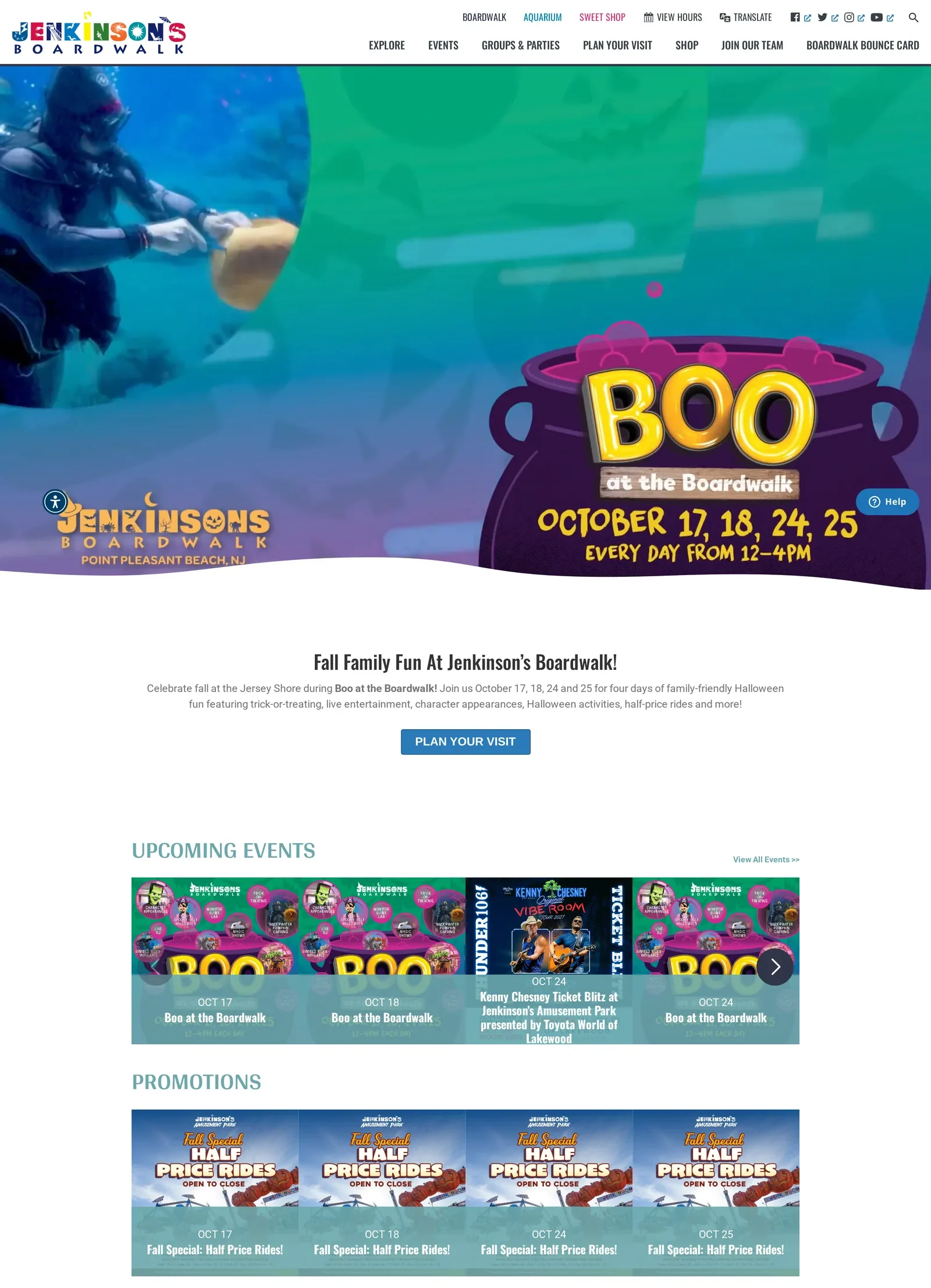 Homepage promotions row