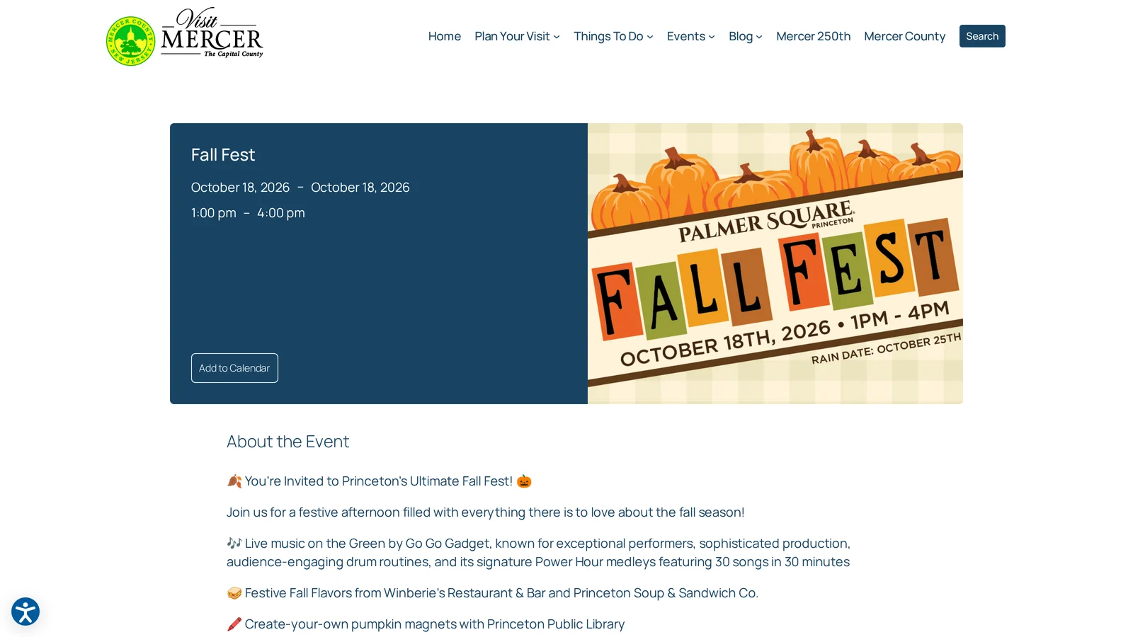 Event page