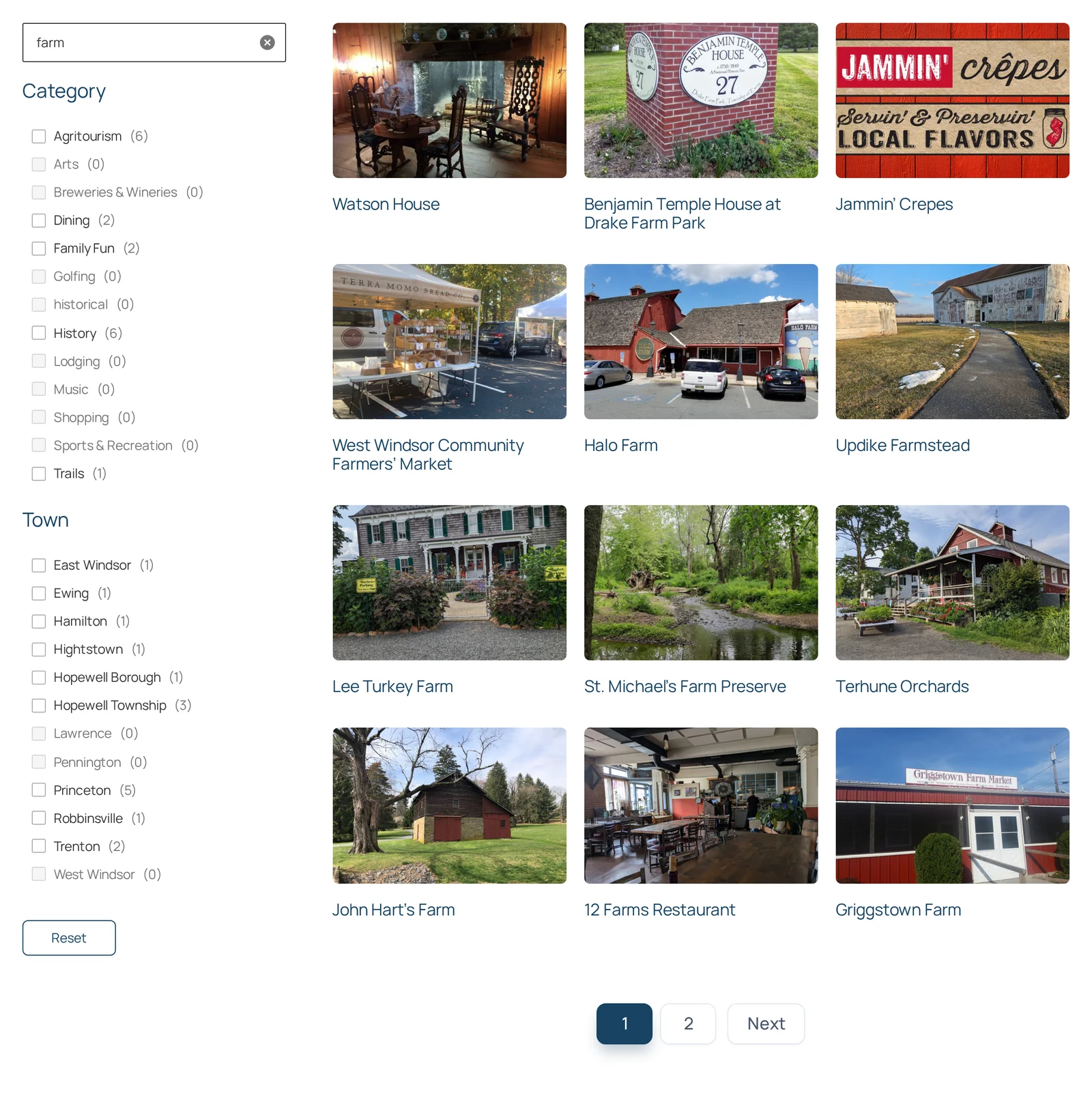 Keyword search results