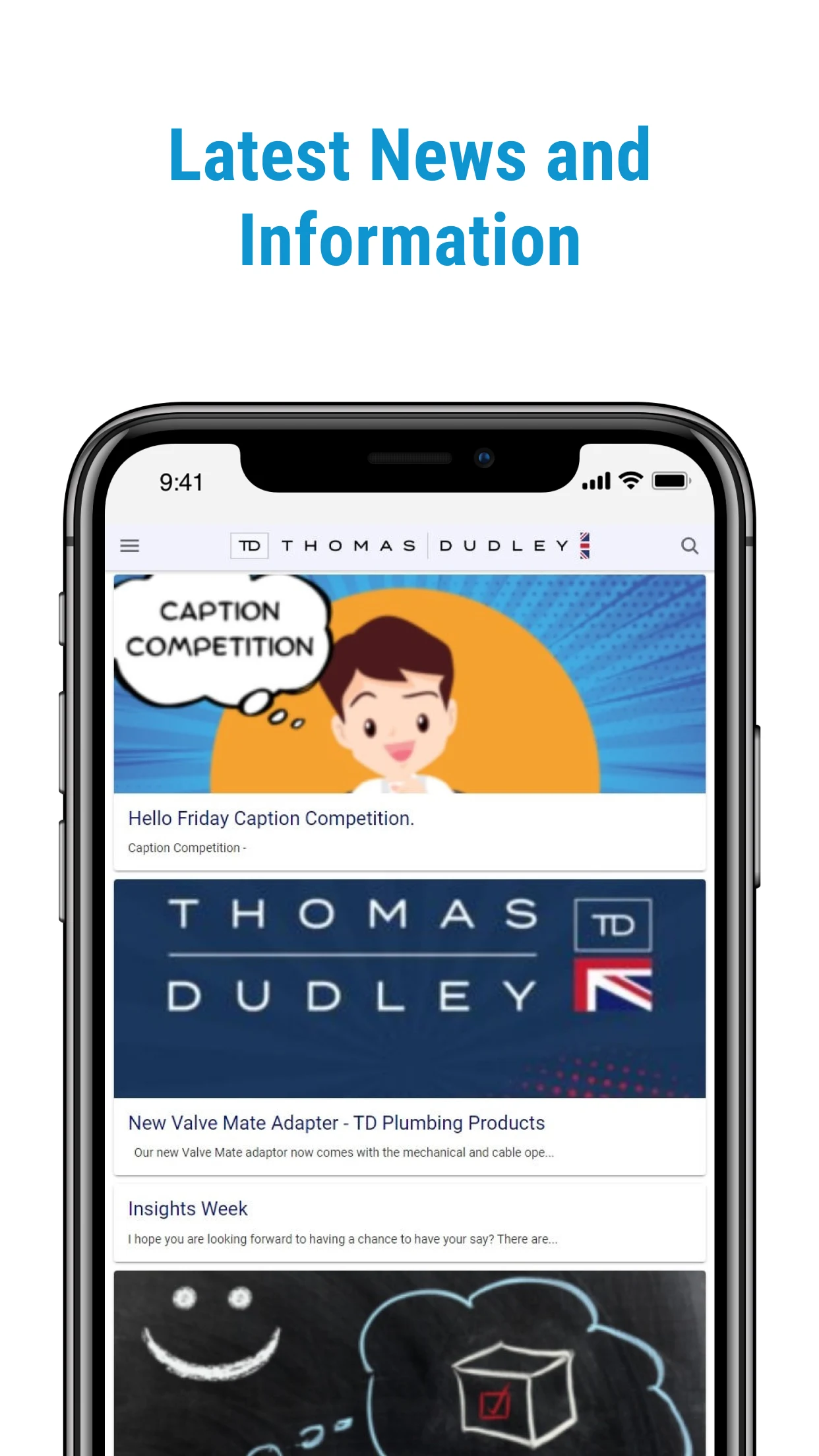 connecTDpeople app screenshot: Latest news and information.